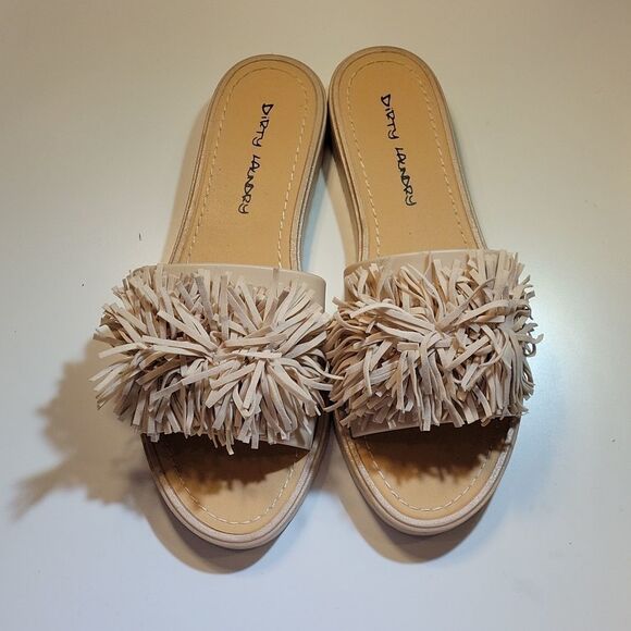 DIRTY LAUNDRY POM POM  SLIP ON ROUND TOE SANDAL - Picture 4 of 14